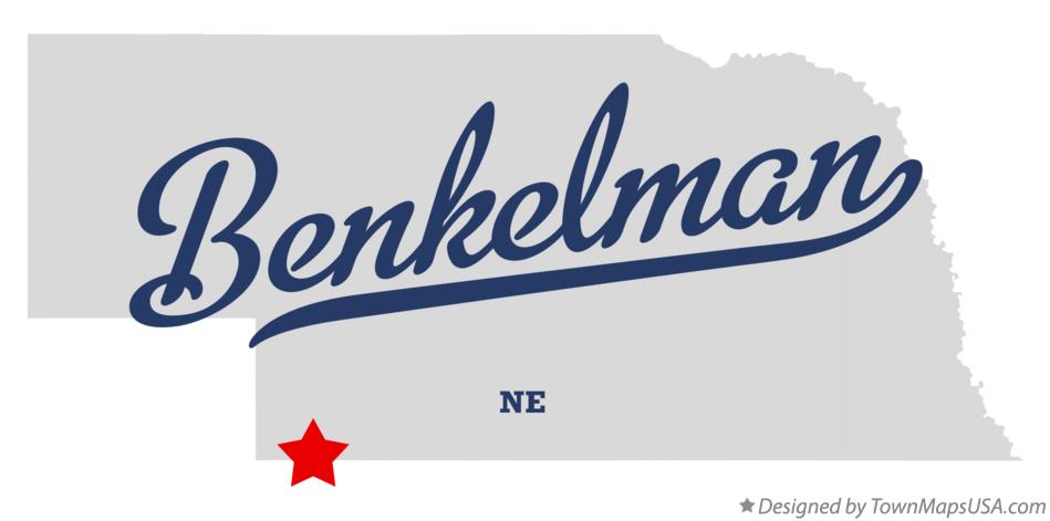 Map of Benkelman Nebraska NE