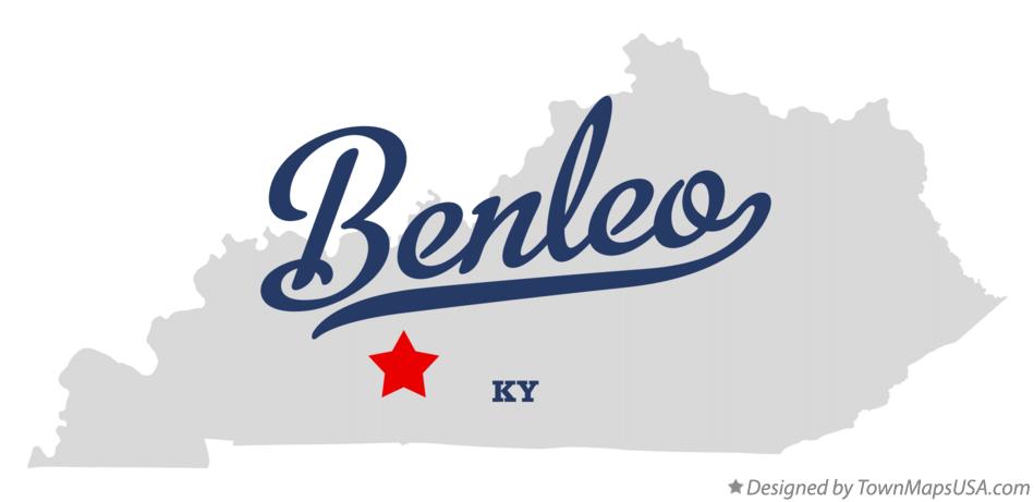 Map of Benleo Kentucky KY