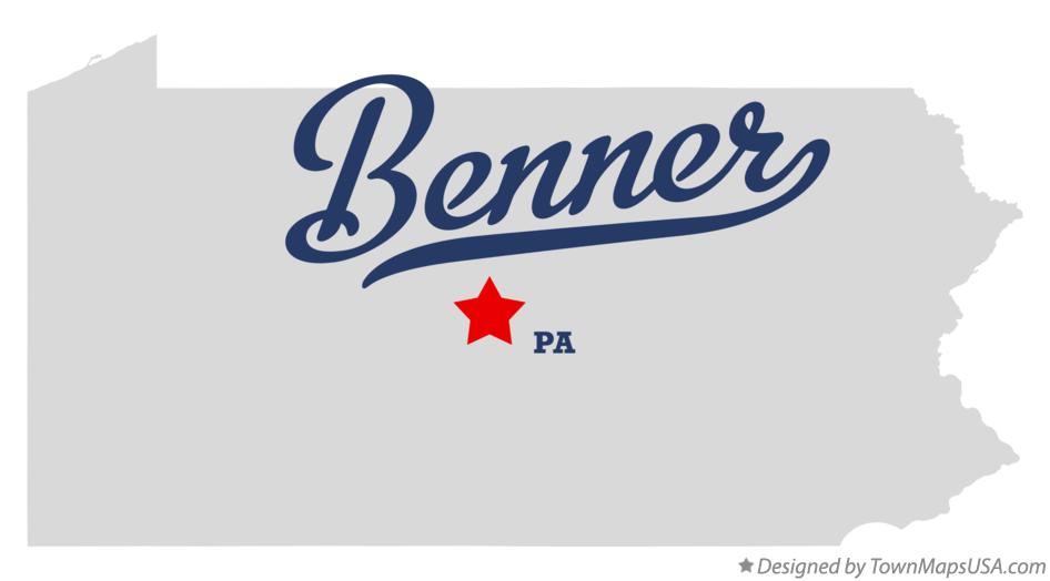 Map of Benner Pennsylvania PA