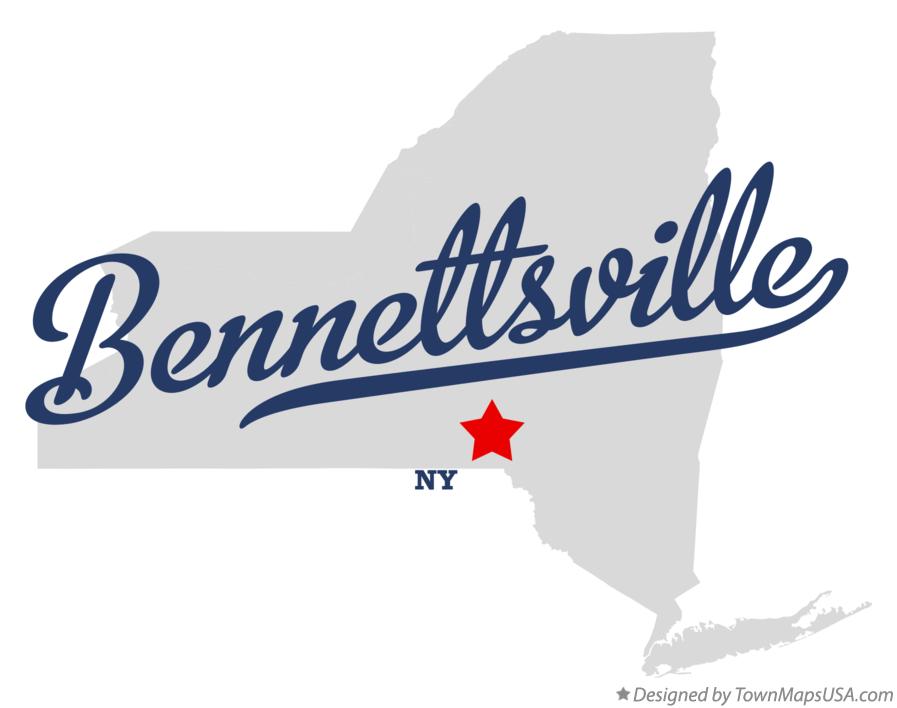 Map of Bennettsville New York NY