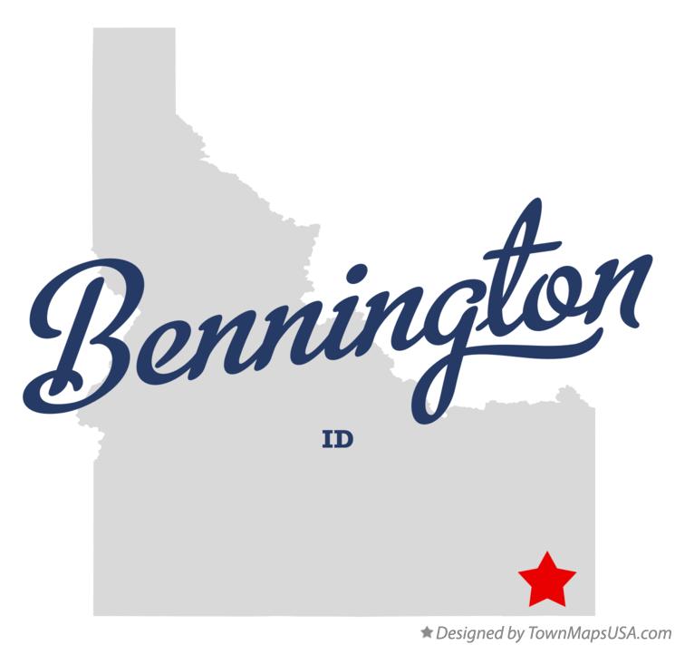Map of Bennington Idaho ID