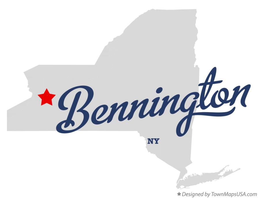 Map of Bennington New York NY