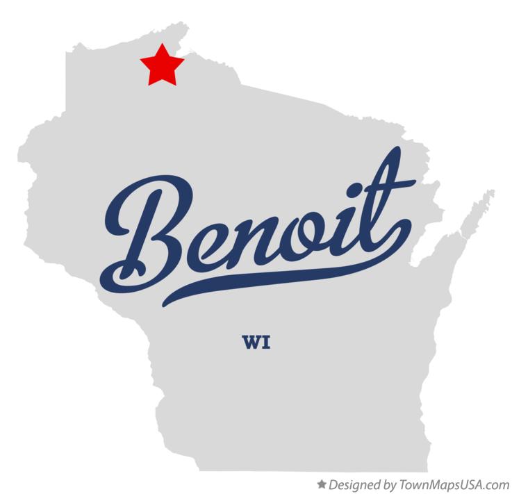Map of Benoit Wisconsin WI
