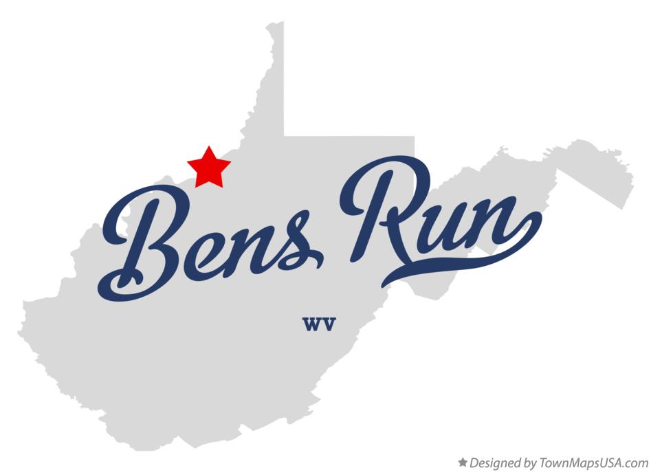 Map of Bens Run West Virginia WV
