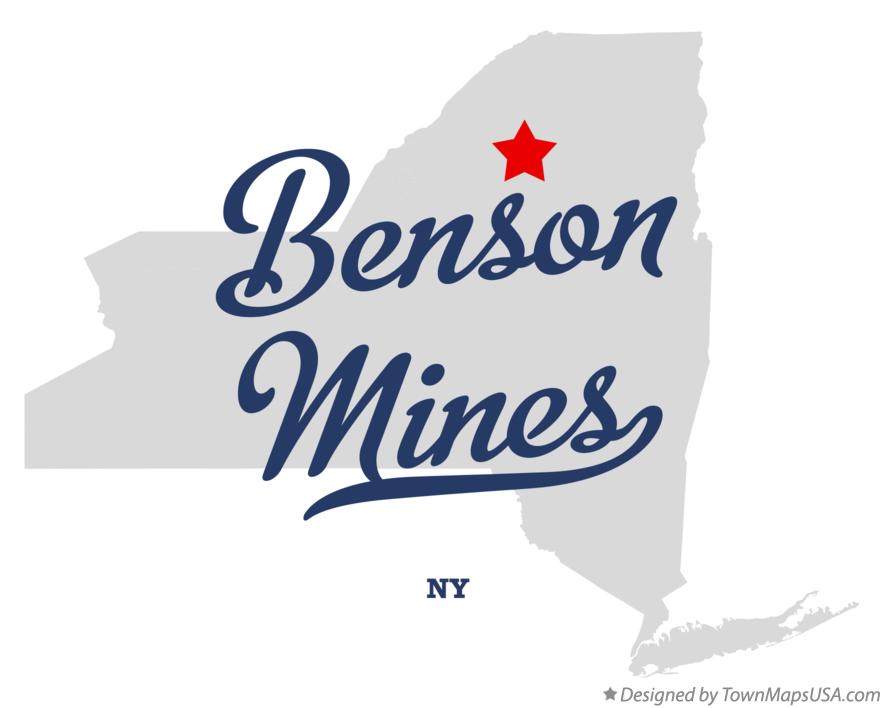 Map of Benson Mines New York NY