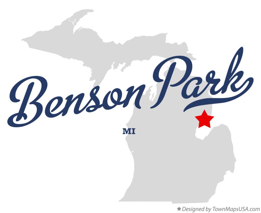 Map of Benson Park Michigan MI