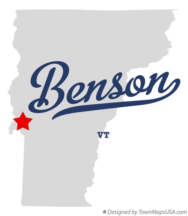 Map of Benson Vermont VT
