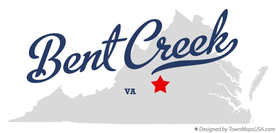 Map of Bent Creek Virginia VA