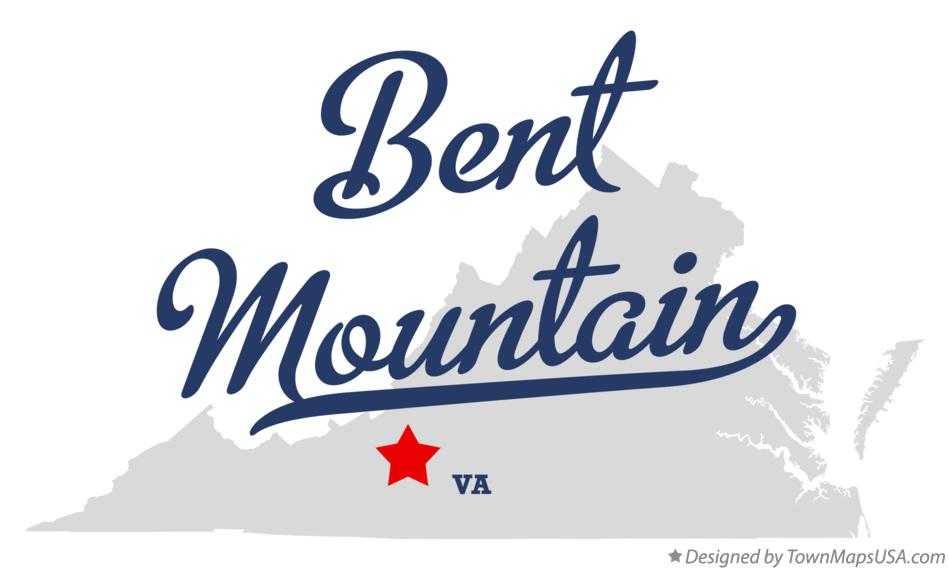 Map of Bent Mountain Virginia VA