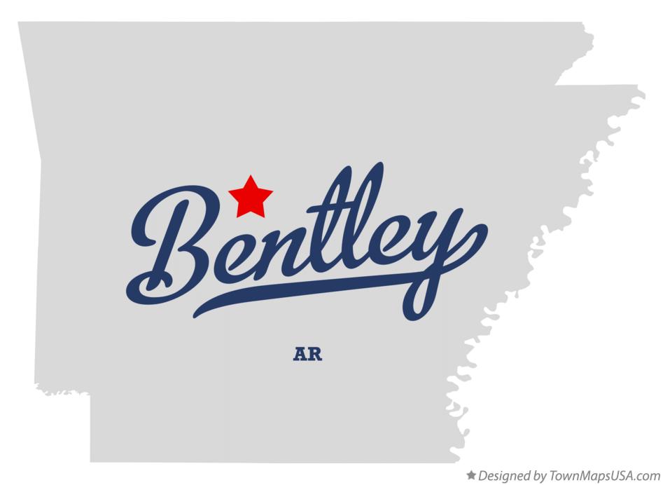 Map of Bentley Arkansas AR