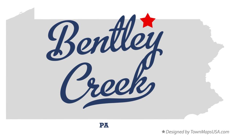 Map of Bentley Creek Pennsylvania PA
