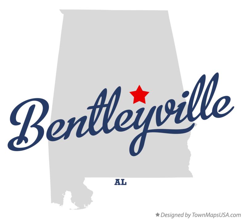 Map of Bentleyville Alabama AL