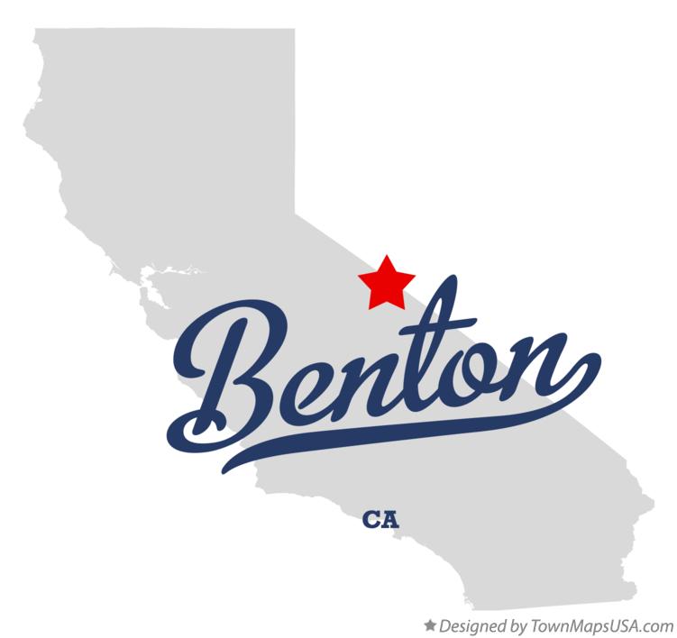 Map of Benton California CA