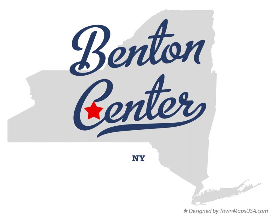 Map of Benton Center New York NY