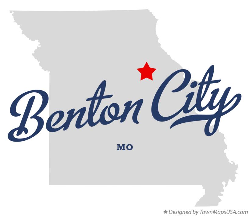 Map of Benton City Missouri MO