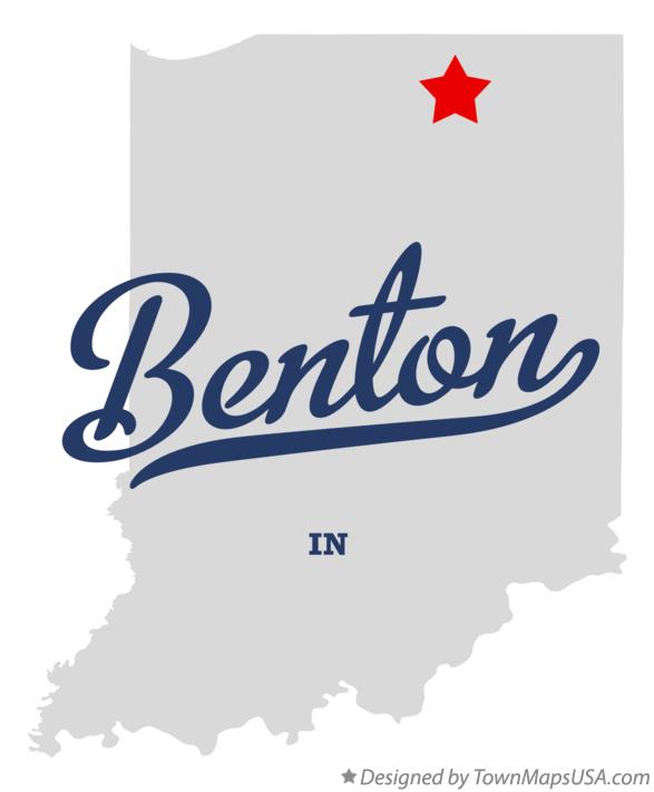 Map of Benton Indiana IN