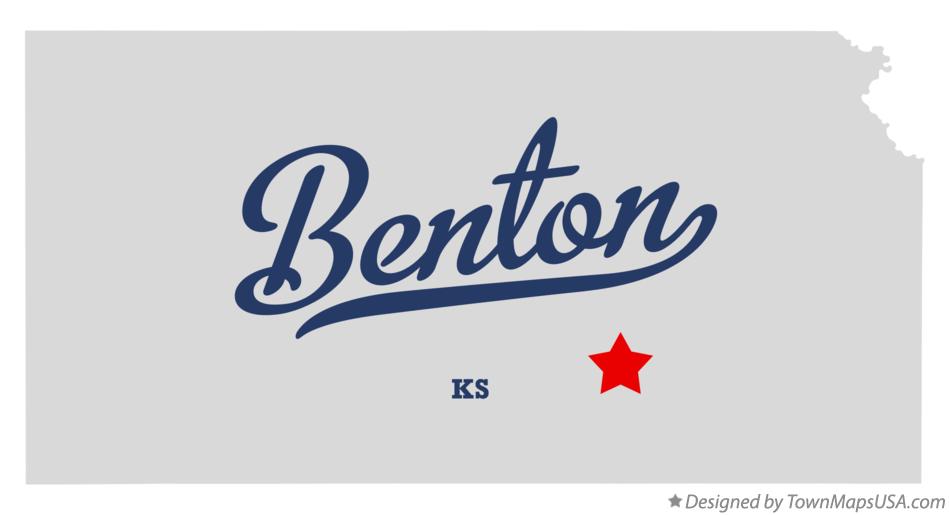 Map of Benton Kansas KS