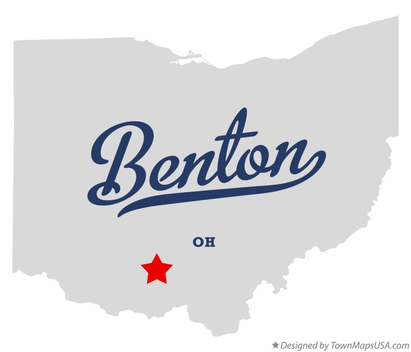 Map of Benton Ohio OH