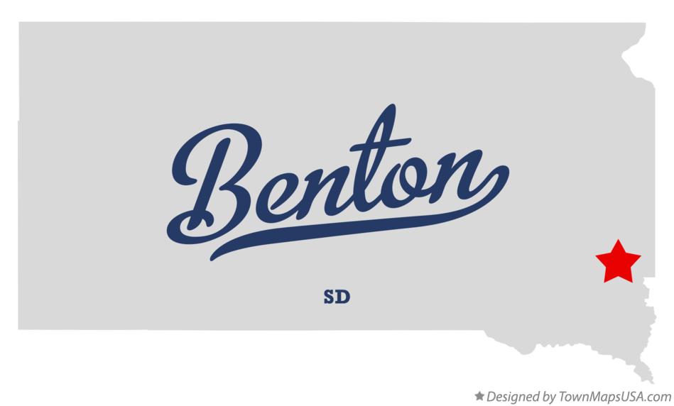 Map of Benton South Dakota SD