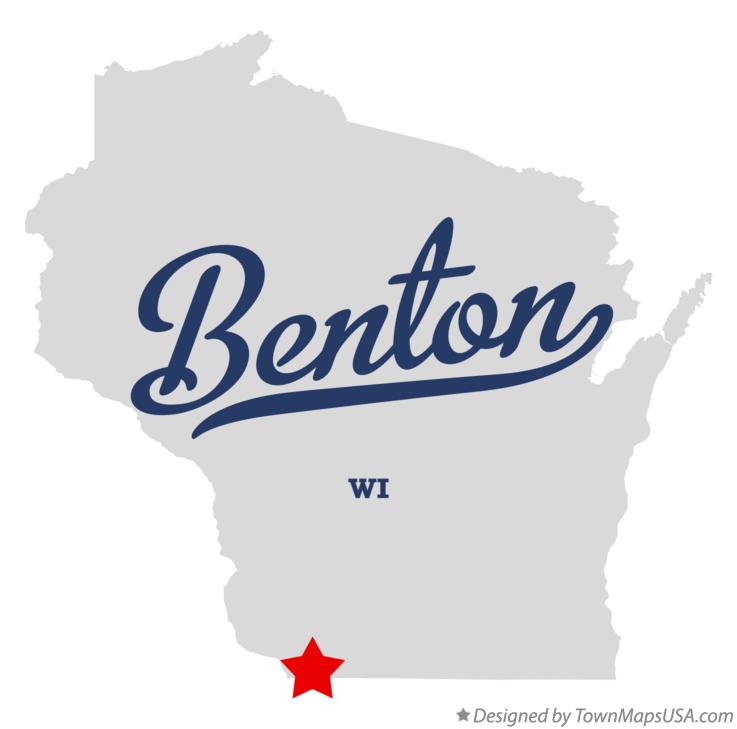 Map of Benton Wisconsin WI