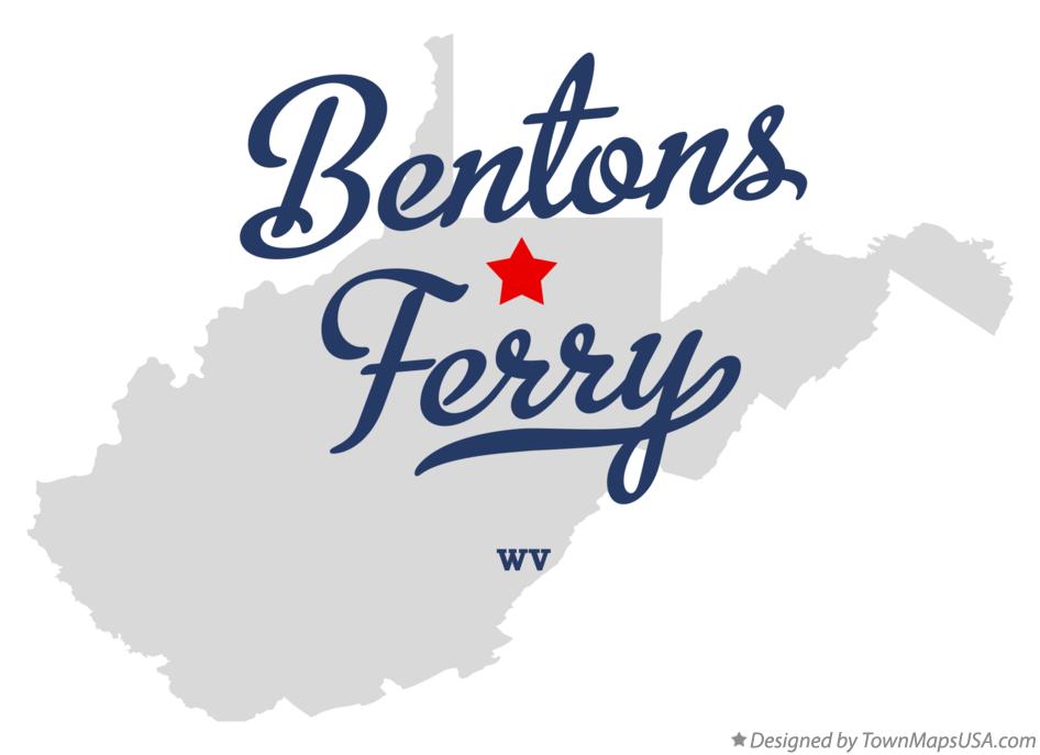 Map of Bentons Ferry West Virginia WV