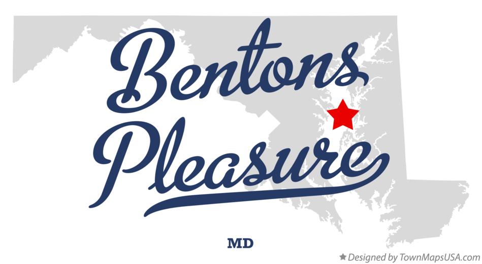 Map of Bentons Pleasure Maryland MD