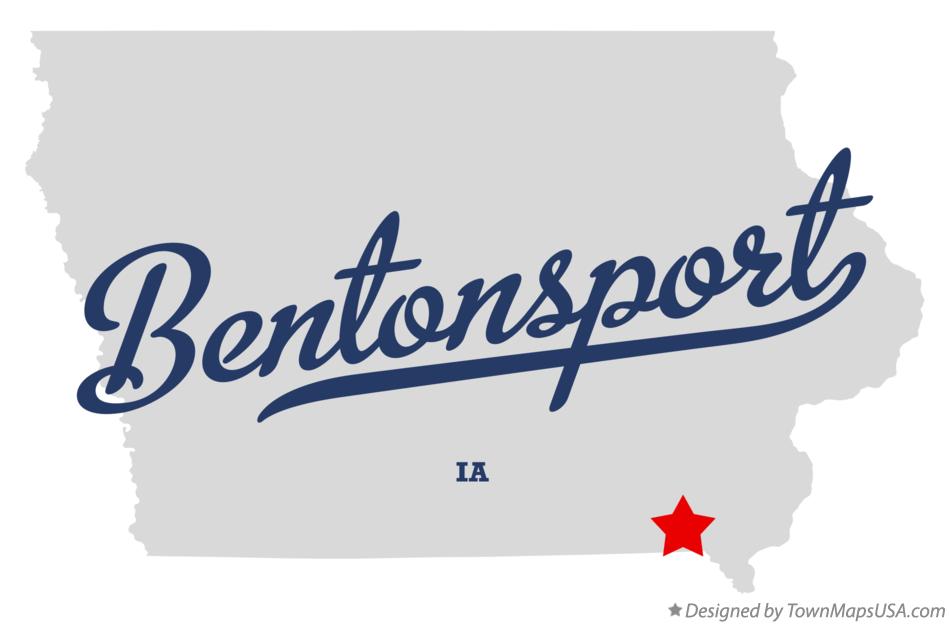 Map of Bentonsport Iowa IA