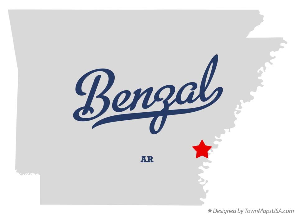 Map of Benzal Arkansas AR