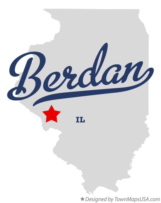 Map of Berdan Illinois IL