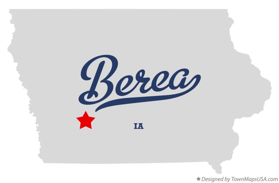 Map of Berea Iowa IA