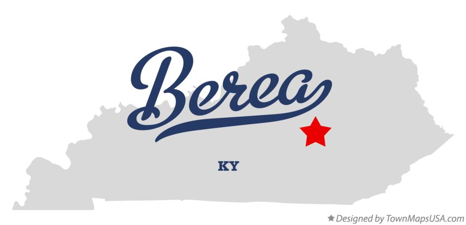 Map of Berea Kentucky KY