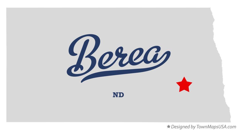 Map of Berea North Dakota ND