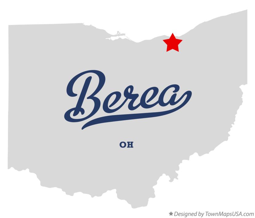 Map of Berea Ohio OH