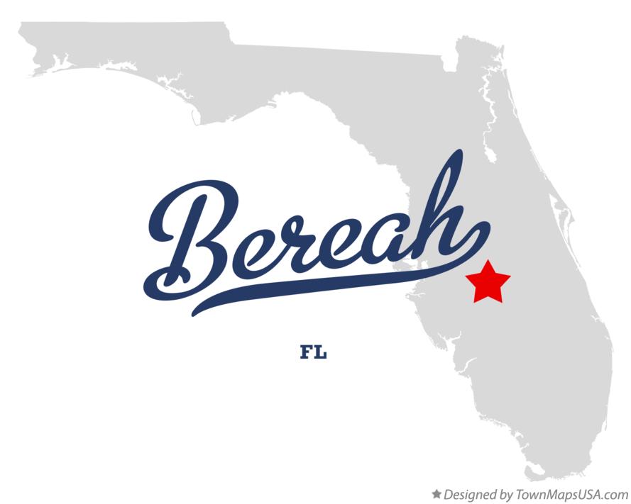 Map of Bereah Florida FL