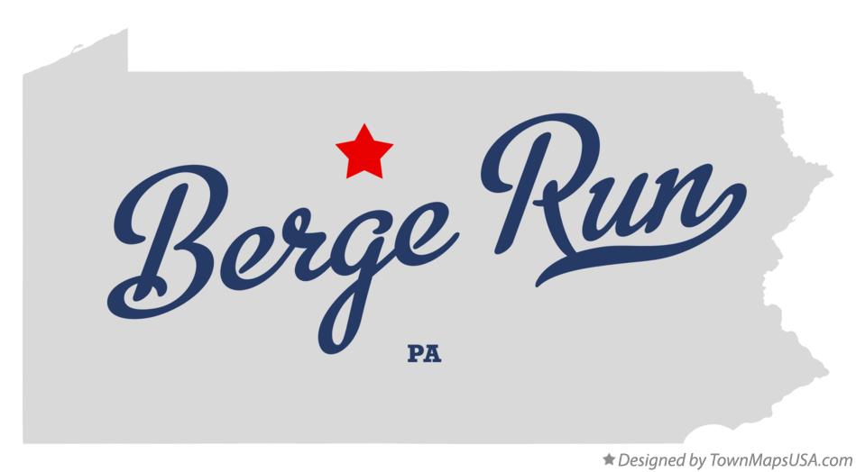 Map of Berge Run Pennsylvania PA