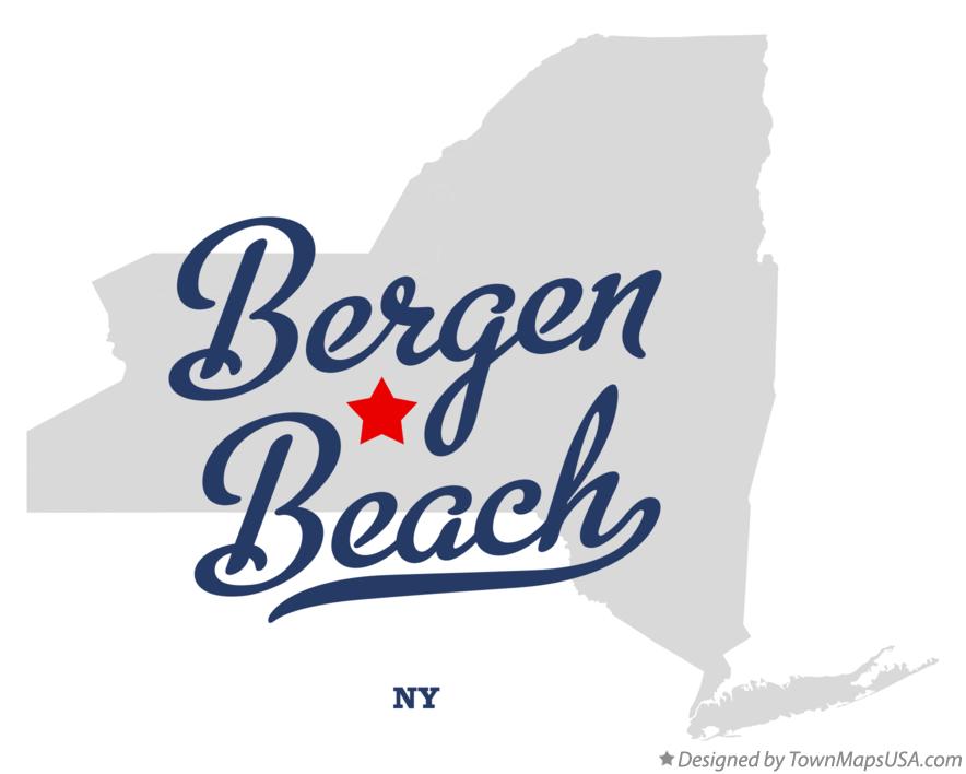 Map of Bergen Beach New York NY