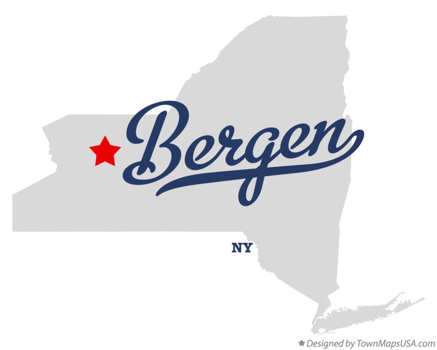 Map of Bergen New York NY