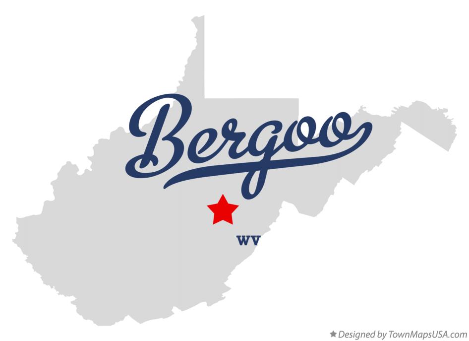 Map of Bergoo West Virginia WV