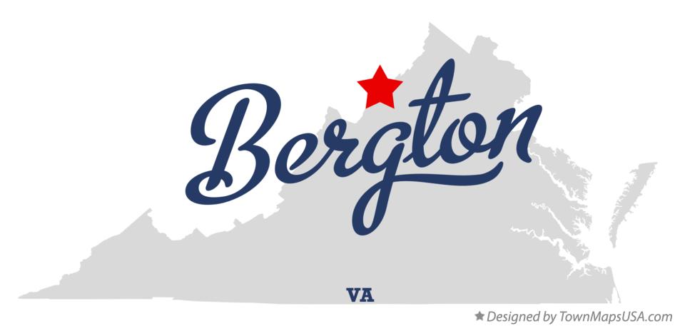 Map of Bergton Virginia VA