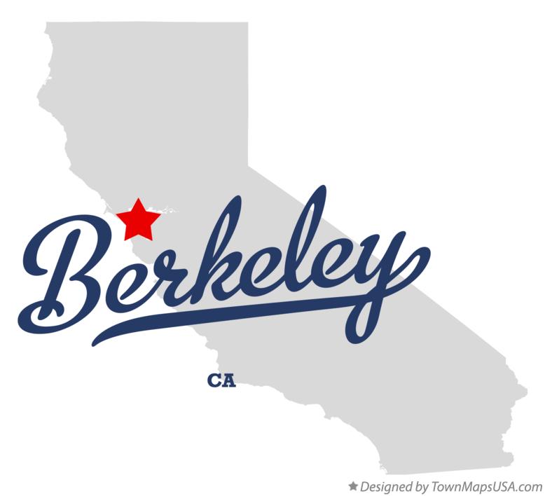 Map of Berkeley California CA