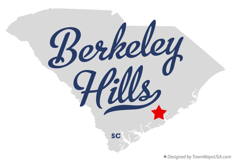 Map of Berkeley Hills South Carolina SC