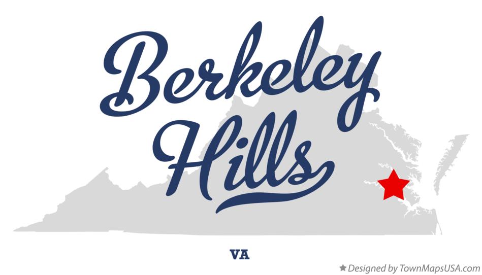 Map of Berkeley Hills Virginia VA