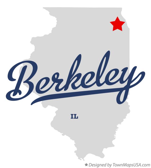 Map of Berkeley Illinois IL