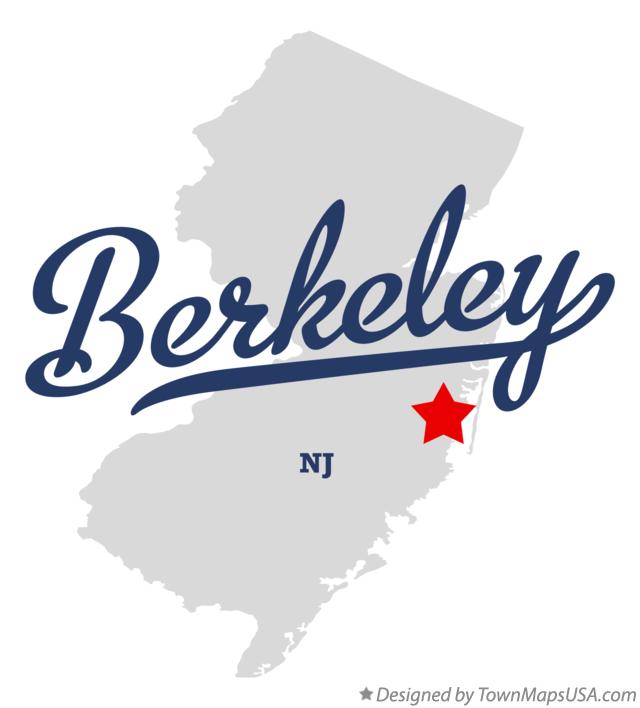 Map of Berkeley New Jersey NJ