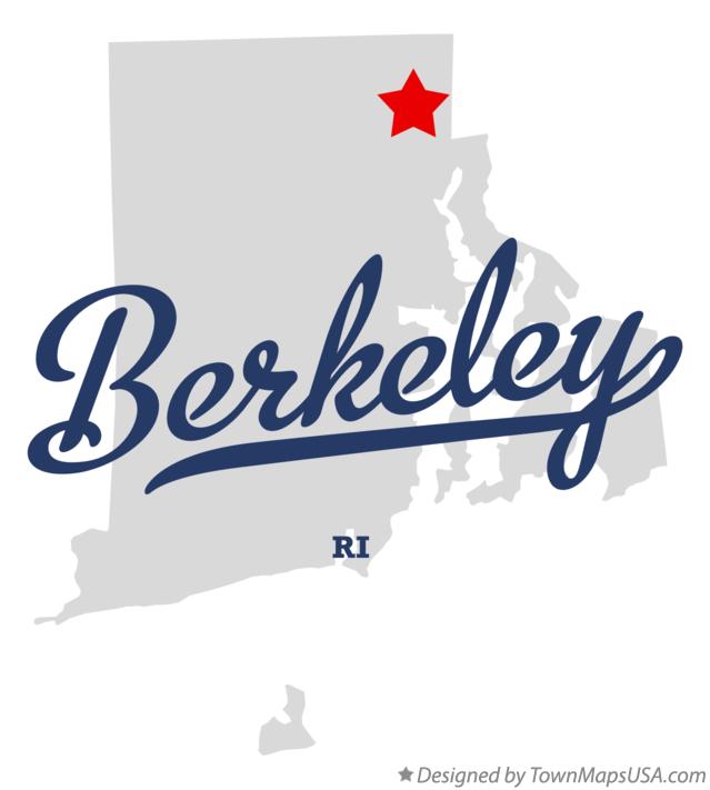 Map of Berkeley Rhode Island RI
