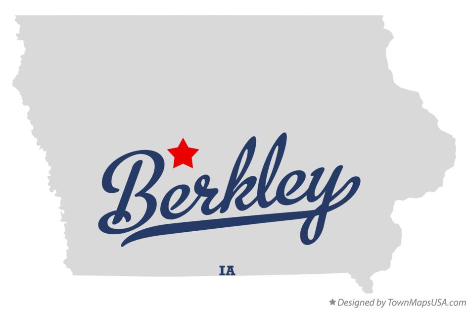 Map of Berkley Iowa IA