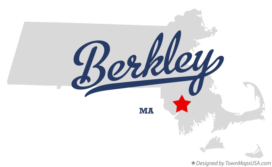 Map of Berkley Massachusetts MA