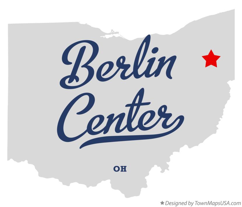 Map of Berlin Center Ohio OH