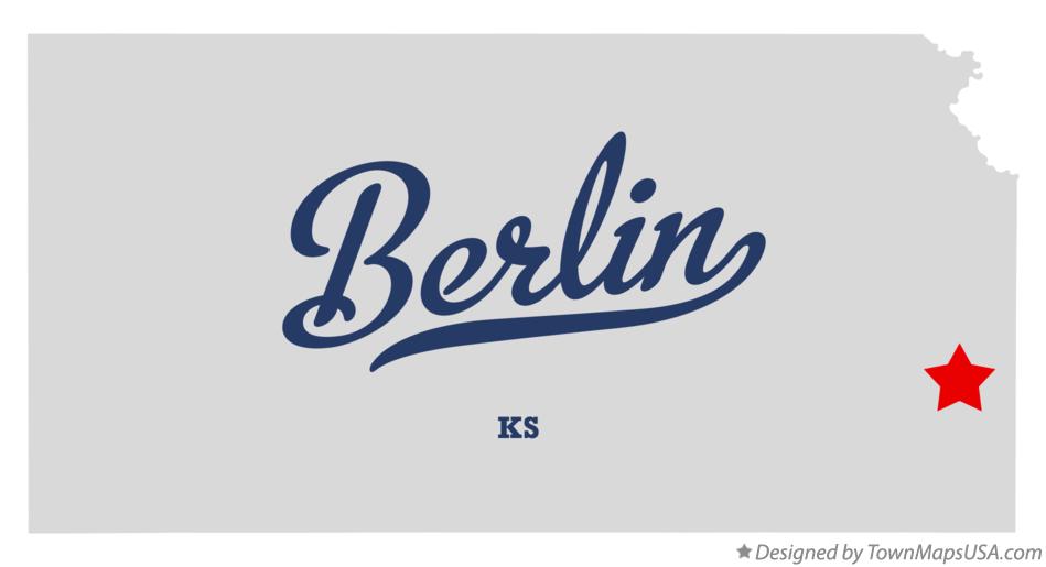 Map of Berlin Kansas KS