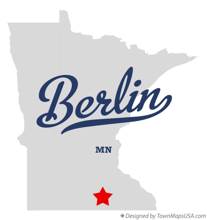 Map of Berlin Minnesota MN